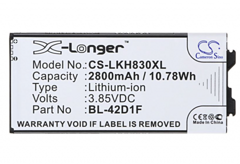 Akumuliatorius LG H850 G5 BL-42D1F 2800mAh